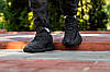 Кросівки чоловічі Adidas Yeezy Boost 350 Black Взуття Адідас Ізі Буст чорні легкі на літо, фото 3