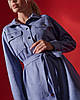 Жіноча сукня з замші Poliit 8944 блакитний 36, фото 3