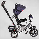 Велосипед триколісний дитячий із ручкою Best Trike 6588 / 79-822, колеса піна та музична фара, фото 5