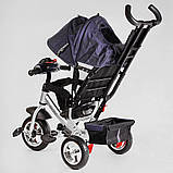 Велосипед триколісний дитячий із ручкою Best Trike 6588 / 79-822, колеса піна та музична фара, фото 4