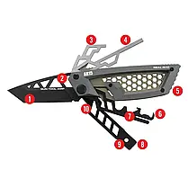 Мультиінструмент Real Avid Gun Tool Amp – AR15, 21 інструмент, мультитул для догляду за зброєю, фото 4