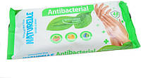 Серветки вологі, 15 шт, "Naturelle" Antibacterial (Гігієна матусі)