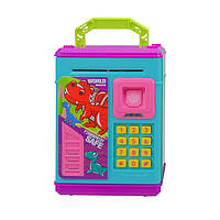 Іграшковий дитячий сейф скарбничка з кодовим замком і відбитком пальця DSM-6650
