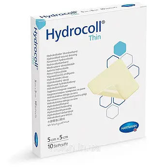 Гідроколоїдна пов'язка Hydrocoll Thin 5 х 5 см, (Гідрокол Сін) Hartmann 900953