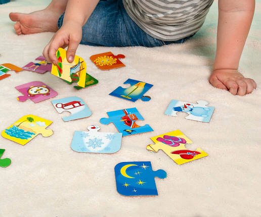 VT1804-31 Гра розвивальна пори року. Час доби укр., фото 2