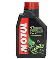 Масло 4Т (Синтетическое) 5000 10W40 SAE 1L. "MOTUL"