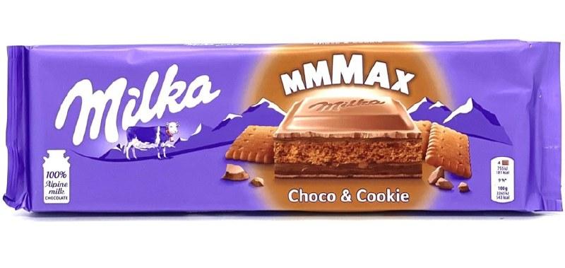Шоколад молочний з кремовою шоколадною начинкою і шоколадним печивом Milka Choco&Cookie, 300 г