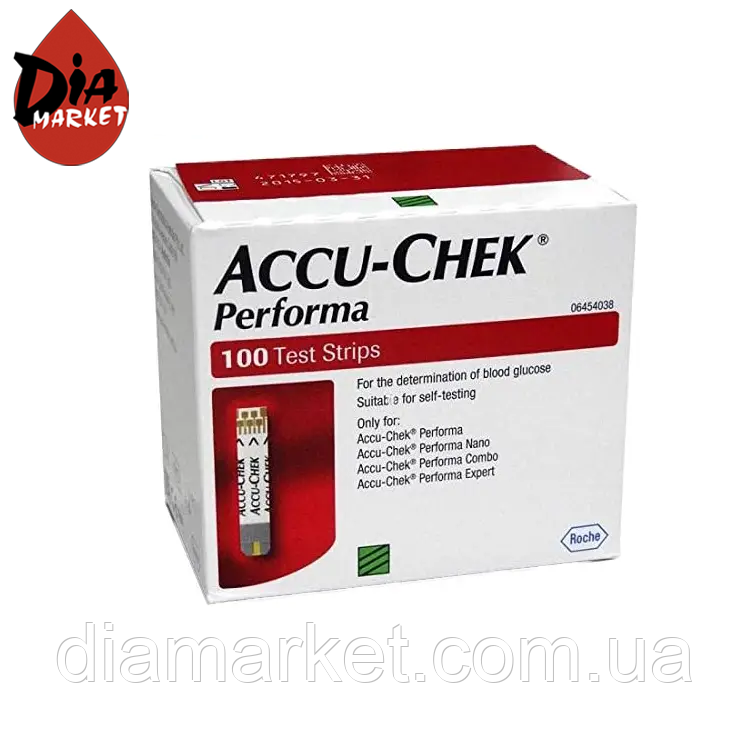 Тест-смужки Акку-Чек Перформа (Accu-Chek Performa) - 100 шт.