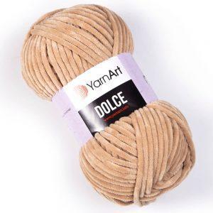 Нитки в'язальні YarnArt Dolce. 100 г. 120 м. Колір капучино 747