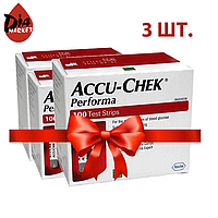 Тест-полоски Акку-Чек Перформа (Accu-Chek Performa) - 100 шт. 3 уп.