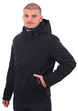 Куртка чоловіча демісезонна Remain 22-7989 чорна, фото 3