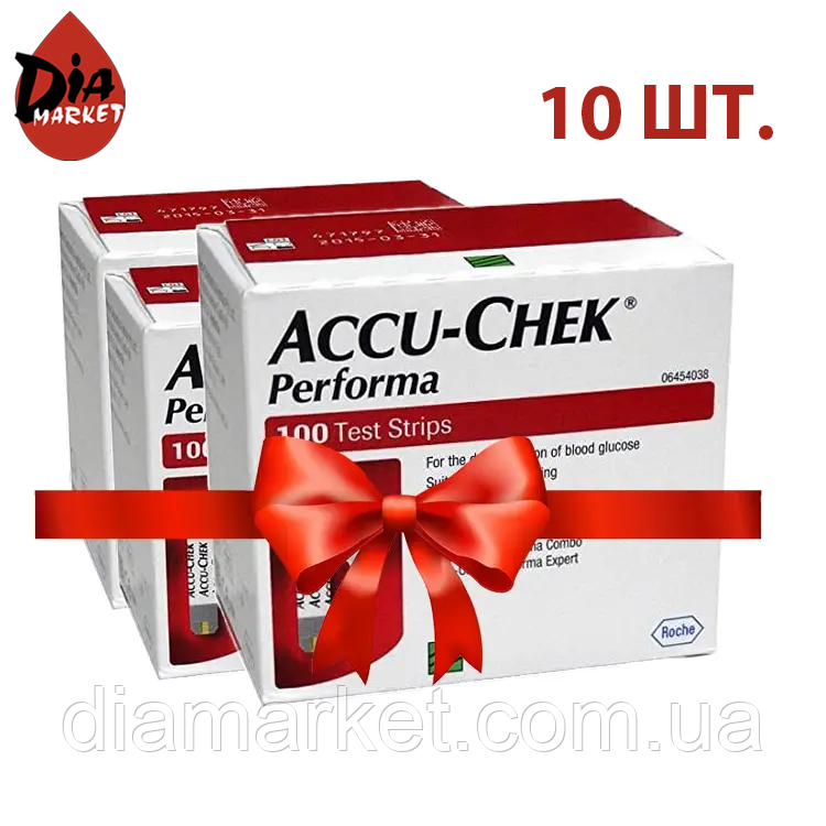 Тест-смужки Акку-Чек Перформа (Accu-Chek Performa) - 100 шт. 10 уп.