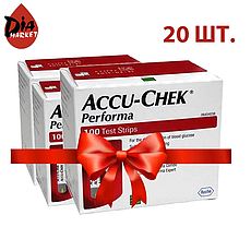 Тест-смужки Акку-Чек Перформа (Accu-Chek Performa) - 100 шт. 20 уп.