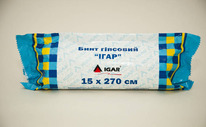 Бинт гіпсовий торгової марки IGAR 15*270, фото 1