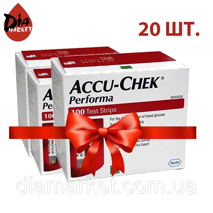 Тест-полоски Акку-Чек Перформа (Accu-Chek Performa) - 100 шт. 20 уп ...