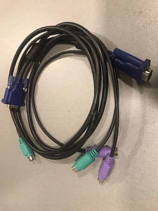 Кабель KVM VGA + 2*PS/2 3м D-Link DKVM-CB3 A2 новий #