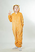 Детская пижама-кигуруми детский и подростковый Собачка, карамельный, топ Крохатушка