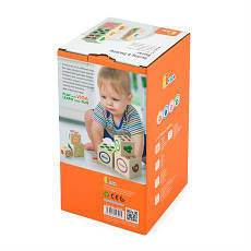 Дерев'яні кубики-пірамідка Viga Toys з цифрами (50392), фото 3