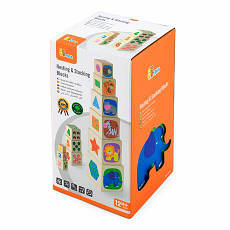 Дерев'яні кубики-пірамідка Viga Toys з цифрами (50392), фото 6