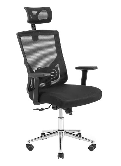 Крісло офісне сіткове комп'ютерне Роджер чорне Richman, фото 1