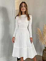 Витончене та неповторне жіноче плаття, молочно-біле