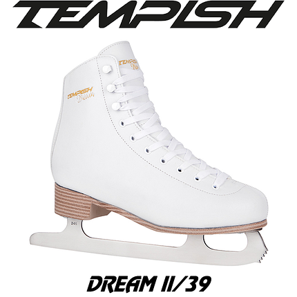 Ковзани фігурні жіночі ковзани для фігурного катання Tempish DREAM II розмір 39/25,0 см білі, фото 1