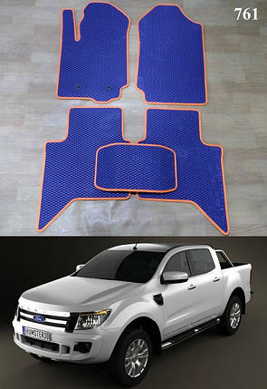 Килимки ЕВА в салон Ford Ranger '11-22, фото 1