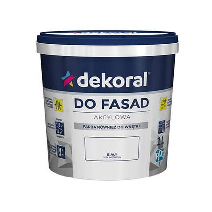 Фасадна фарба Dekoral Polinit 1л, фото 1