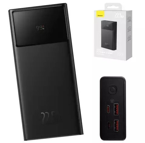 Зовнішній акумулятор Power Bank Baseus Star Lord PD+QC 22.5W 30000мАг Black PPXJ060101, фото 3