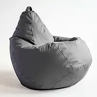 Кресло-мешок форма "Груша", размер XXL(130*100), графитовый