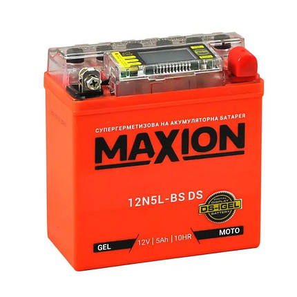 Moto GEL Maxion GEL 12N 5L-BS 12 V 5 Ah, фото 2