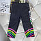 Легінси для дівчинки збоку з написом Likee Сірі 246 Viollen, Серый, Девочка, Весна Лето, 3 года, фото 2
