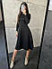 Миле жіноче плаття, чорне, фото 2