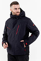 Куртка мужская зимняя горнолыжная AVECS спортивная темно-серая 70480/17 46.