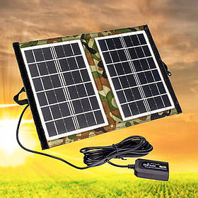 Сонячна панель портативна Clamp 7W CL-670 похідна зарядка від сонця складна туристична