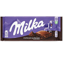 Milka à la Dessert au Chocolat Молочний шоколад з шоколадним муссовим десертом 100g