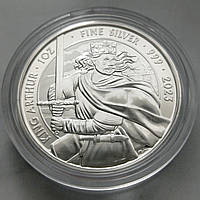 Серебряная монета "Король Артур", серия "Мифы и Легенды", 2023, 1 oz, Великобритания
