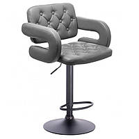 Визажное кресло Hrove Form VR8403W серый черная основа