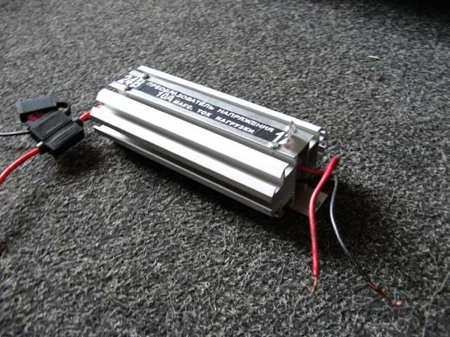 Перетворювач напруги 24/12V 20А, фото 1
