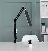 Настільна світлодіодна лампа з сенсорним керуванням та функцією роботи від повербанку X-LED, 30 Вт, чорна