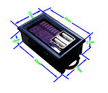 Вольтметр с USB для АКБ LiFE,кислотн14,6В (4S)+порт щвидкої зарядки, фото 3