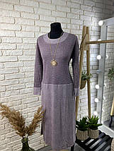 Лаконічна жіноча сукня, тканина "Трикотаж+Кашемір" 56 розмір, фото 2