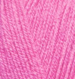 Alize SEKERIM BEBE (Секерім Бейбі) № 157 рожевий (Акрилова пряжа, нитки для в'язання), фото 2