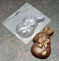 Форма пластикова для шоколаду Кролик 3