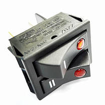 Кнопка здвоєна включення для масляного обігрівача Delonghi 16А, 250V SR-55 (5108007600) чорного кольору, фото 3