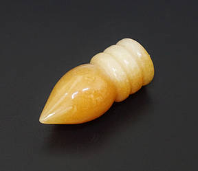 Маятник для біолокації Склепіння 3 пояски Жовтий халцедон