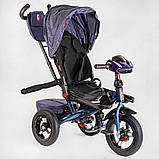 Дитячий велосипед триколісний з батьківською ручкою Best Trike 6088 F — 508-21 з надувними колесами, фото 3