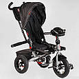 Дитячий триколісний велосипед із поворотним сидінням Best Trike 6088 F — 600-19 з надувними колесами, фото 6