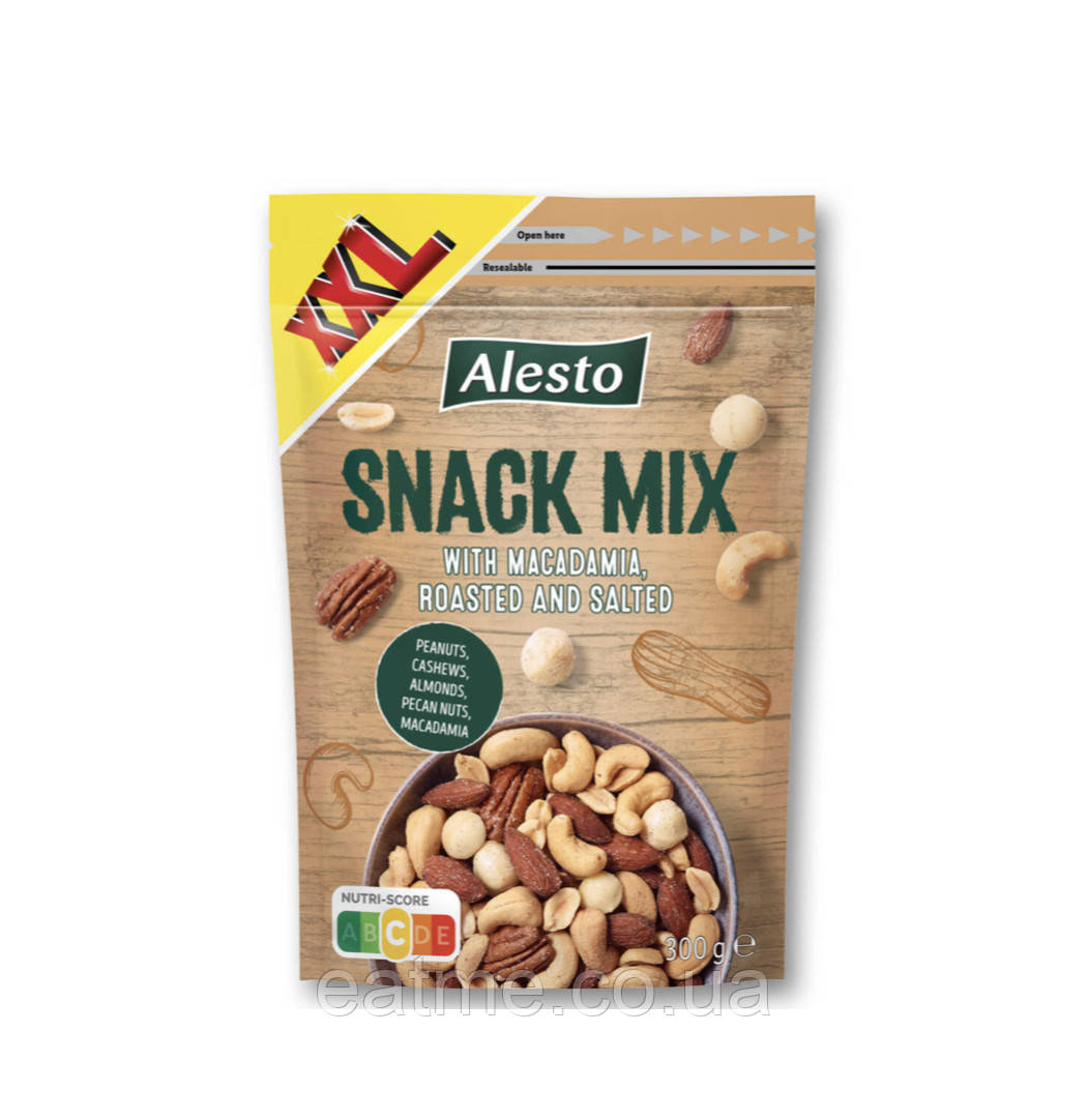 Alesto Snack Mix Мікс солоних горіхів 300g