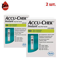 Тест-полоски Акку Чек Инстант (Accu Check Instant) 2 упаковки